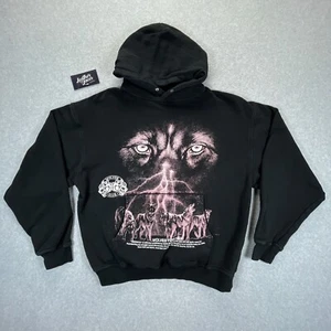 Darc Sport Wolves Club Hoodie Mens Medium M Wolf Graphic Print Crewneck Pullover - Picture 1 of 12