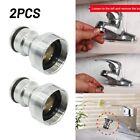 2 Pcs Faucet Adapter Garden Hose Brass Plug In Coupling M22 Ig M24 Ag Connection
