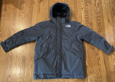 The North Face McMurdo HyVent Hooded Parka Goose Down Mens Jacket Coat Gray XL  - Image 1 of 4