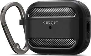 Spigen Rugged Armor Case Cover For AirPods Pro 2nd Generation ~ Matte Black - Picture 1 of 6