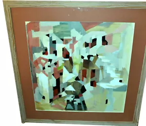Villaggio di montagna in Grecia, Tempera, Ursula Rusche Wolters, incorniciato, ecc. Passepartout - Foto 1 di 3