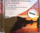 BRUCH / MENDELSSOHN / VIEUXTEMPS - Violin Concertos - Lin CD BRAND NEW! Sony