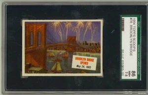 1954 Topps Scoop #76 Brooklyn Bridge Opened SGC NM+ 7.5 New York 1883 - Picture 1 of 2