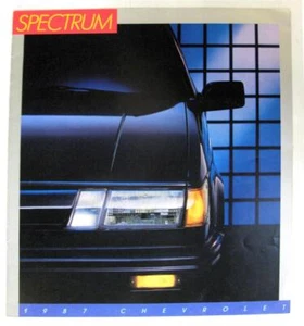 CHEVROLET Spectrum Car Sales Brochure LF USA 1987 #4648 Inc Colors - Picture 1 of 5