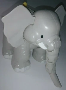 Fisher Price Little People Elefant 7,5" groß - grau - bewegliche Ohren, Gliedmaßen und Rüssel - Bild 1 von 10