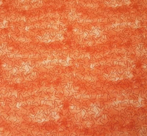 22" Under The Sea Desiree's Designs Quilting Treasures Light Red Starfish - Picture 1 of 3