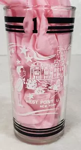 Hazel Atlas West Point & Annapolis Drinking Glass Tumbler - Picture 1 of 5