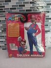 Super Mario Bros. Mario Deluxe Costume size 8-10 Medium New 