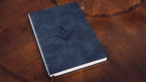 Square & Compasses Masonic Bound Journal [Blue] - Picture 1 of 3