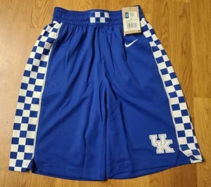 $50 Nike Kentucky Wildcats Boys Youth LARGE Replica Royal Basketball Shorts NWT - Picture 1 of 3
