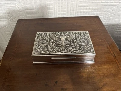Beautiful Thai Sterling Silver Cigarette Box - Image 1 of 4