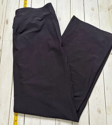 NUEVO CON ETIQUETAS Pantalones Eileen Fisher Plus Nocturne (Azul Oscuro) Corte Bota Ajustados Crep 3X Elastizados Foto 1 de 4
