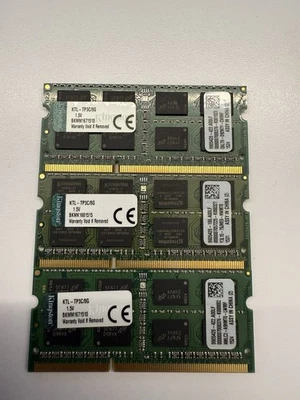 Kingston PC3-12800 (DDR3-1600) 8 GB SO-DIMM 1600 MHz PC3-12800 DDR3 SDRAM Memory - Image 1 of 2