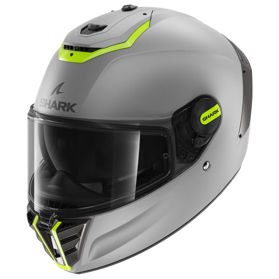 Full Face Helmet Shark SPARTAN RS BLANK Mat SP Silver Yellow Silver - Image 1 of 4