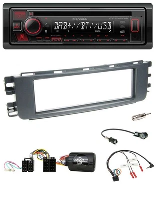 Kenwood Lenkrad CD USB Bluetooth DAB Autoradio für Smart ForFour 04-06 W454 Audi - Bild 1 von 4
