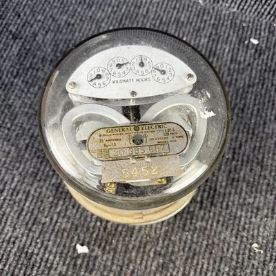 Vintage General Electric Power Meter Model AC3 Untested As Is - Image 1 of 4
