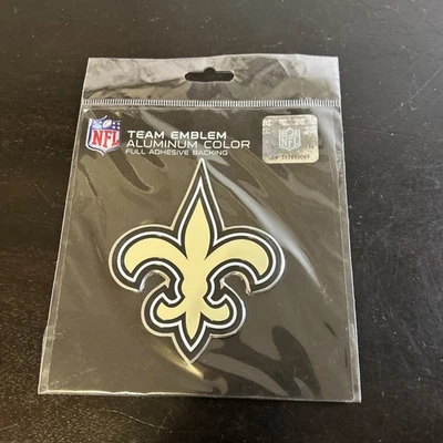 New NFL New Orleans Saints 3D Aluminum Color Car Truck Auto Emblem Sticker Decal - Image 1 of 2