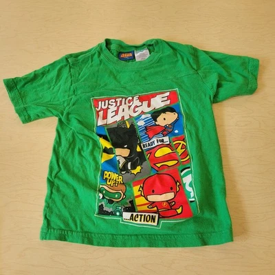 Camisa De Colección Liga de la Justicia Verde Niños 4/5 DC Comics Foto 1 de 4