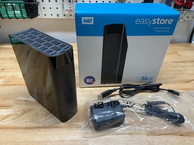 Disco duro externo Western Digital Easystore 14 TB 3,5" USB (WDBAMA0140HBK) Foto 1 de 4