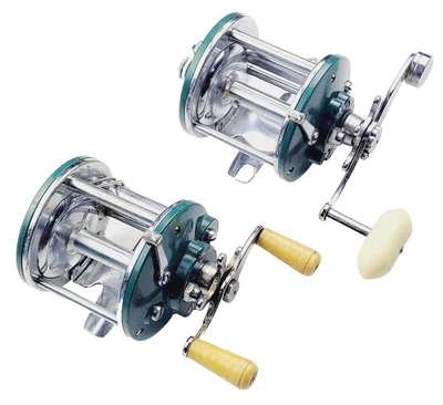 Lote de 2 carretes vintage Penn Reel Colormatic - verde 9 Peerless y 109 Peer Foto 1 de 4