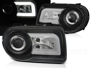 faros para CHRYSLER 300C 2005 2006 2007 2008 2009 2010 tubo luz negro LHD - Imagen 1 de 4