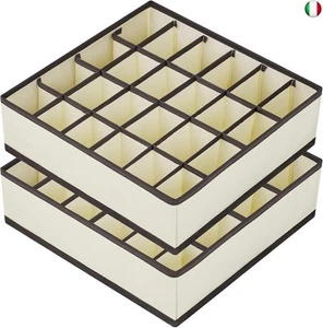 joyoldelf Organizer cassetti, 2 pezzi Divisori per Cassetti, 24 Scompartimenti - Foto 1 di 7
