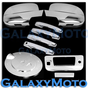 07-13 GMC Sierra Chrome Mirror w/ Light+4 Door Handle+Tailgate+Camera+Gas Cover - Picture 1 of 1
