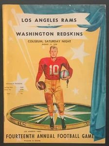 1958 NFL Program LA Times 14th Annual Charity Football Game Rams vs Redskins - Picture 1 of 11