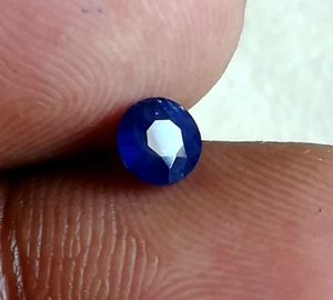 Natürlicher Ceylon Königsblauer Saphir 0,80 ct Runde Form Lose Edelstein 5,5 mm Schliff - Bild 1 von 8