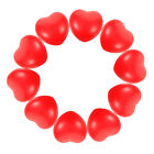  10 Pcs Red Polyurethane Foam Stress Ball Child Heart Shape Toy