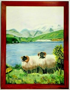 M.JANE DOYLE SIGNED ORIG.ART OIL/CANV. PAINTING"LAKES OF KILLARNEY"KERRY,IRELAND - Picture 1 of 8
