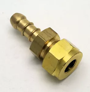 British Made 3/8" COMPRESSION FITTING TO LPG FULHAM NOZZLE TO 8mm I/D HOSE (26) - Picture 1 of 4