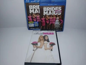 BRIDESMAIDS Unrated DVD + BLU-RAY & Bride Wars DVD - Imagen 1 de 3