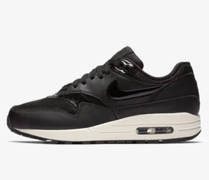 Para mujer Nike Air Max 1 - TALLA 6 - 319986-039 Negro Summit Cuero Blanco Patente - Imagen 1 de 6