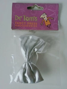SILVER BOW TIE - Picture 1 of 4