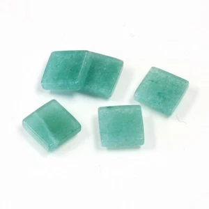 Amazonita Cuadrada Ambos Lados Tapa Plana 10mm - 20mm Tamaño 5 Piezas Gemas Sueltas Naturales - Imagen 1 de 6