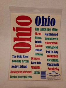 State Of Mine OHIO Sticker Sheet  8 1/2” X 11” Sheet - Picture 1 of 2
