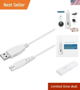Durable White USB-A to USB-Micro B Charger for Water Flossers - Compact Design - Picture 1 of 7