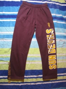 Gen 2 ASU Boys Pants Size Small Maroon & Yellow Sun Devils Jogger Pants - Picture 1 of 3