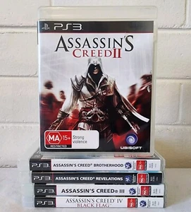 Assassin's Creed PS3 X5 Mixed Bundle Lot Ubisoft Sony Playstation 3 PAL - Picture 1 of 14