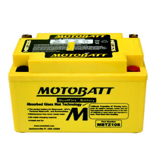 MotoBatt AGM Battery 2004-2009 fits Yamaha YJ 125T Vino 125 Morphous Maxam 250