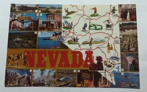 Nevada State Map Postcard (D3) - Picture 1 of 2