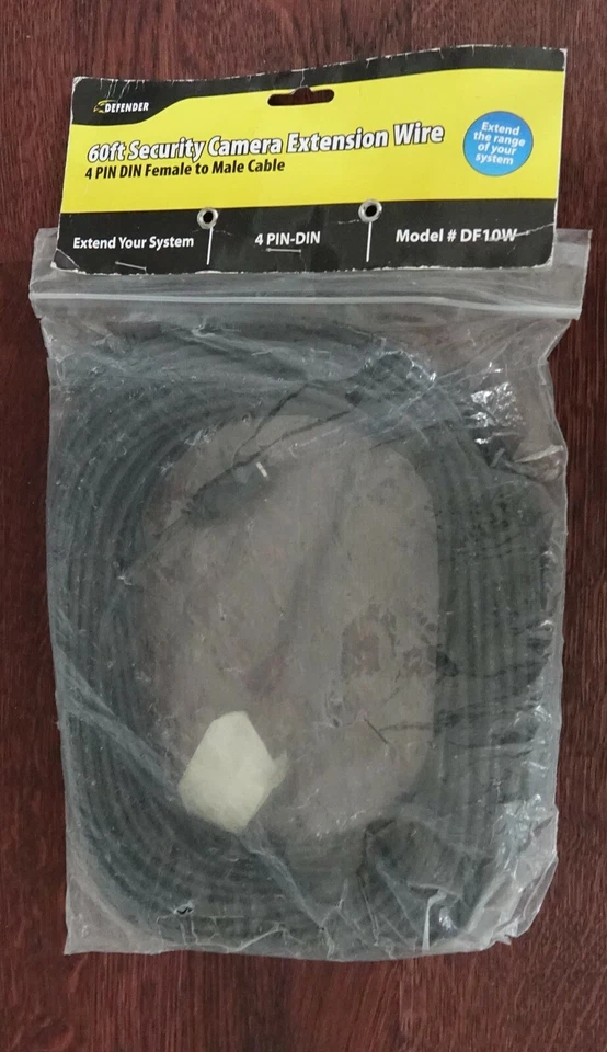 60ft Black Extension Wire -DF10W Compatible With SP301,SP500 And SPARTAN5 Camera - Image 1 of 1