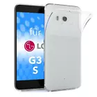 Für LG G3 S Hülle Case Silikon Back Cover Handy Schutz Slim Etui Transparent