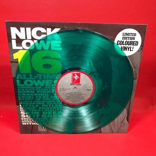 NICK LOWE 16 All-Time Lowes 1984 UK GREEN vinyl LP best of Little ...