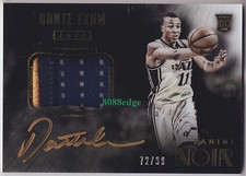2014-15 PANINI NOIR ROOKIE PATCH AUTO #242: DANTE EXUM #72/99 AUTOGRAPH JAZZ RC