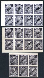 Russia blks of 8 & 6 stamps of Sc#201 201b 210 Mi#176x z 190x MNHOG var - Picture 1 of 3