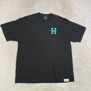 HUF x Diamond Supply Co T Shirt Mens Extra Large Black Diamond H Logo USA Made - Picture 1 of 8