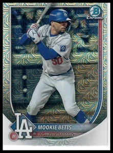 2025 Bowman #16 Mookie Betts Chrome Mojo Refractors Los Angeles Dodgers - Picture 1 of 2