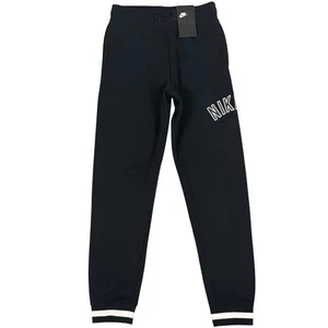Nike Air Big Kinder Jungen Fleece Jogginghose AQ9503-010 schwarz/weiß Größe Large NEU - Bild 1 von 9